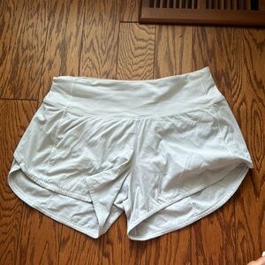Sped Up White Lulu Shorts